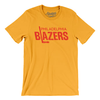 Philadelphia Blazers Hockey Men/Unisex T-Shirt-Gold-Allegiant Goods Co. Vintage Sports Apparel