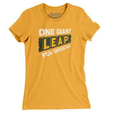 One Giant Leap For Green Bay Women's T-Shirt-Allegiant Goods Co. Vintage Sports Apparel
