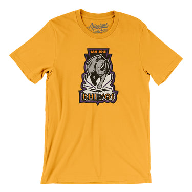 San Jose Rhinos Roller Hockey Men/Unisex T-Shirt-Allegiant Goods Co. Vintage Sports Apparel