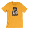 San Jose Rhinos Roller Hockey Men/Unisex T-Shirt-Gold-Allegiant Goods Co. Vintage Sports Apparel