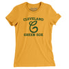 Cleveland Green Sox Baseball Women's T-Shirt-Gold-Allegiant Goods Co. Vintage Sports Apparel