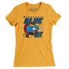 Minnesota Blue Ox Roller Hockey Women's T-Shirt-Gold-Allegiant Goods Co. Vintage Sports Apparel