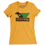 Washington Federals Football Women's T-Shirt-Allegiant Goods Co. Vintage Sports Apparel
