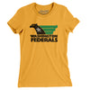 Washington Federals Football Women's T-Shirt-Gold-Allegiant Goods Co. Vintage Sports Apparel