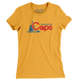 Washington Caps Defunct Basketball Women's T-Shirt-Allegiant Goods Co. Vintage Sports Apparel