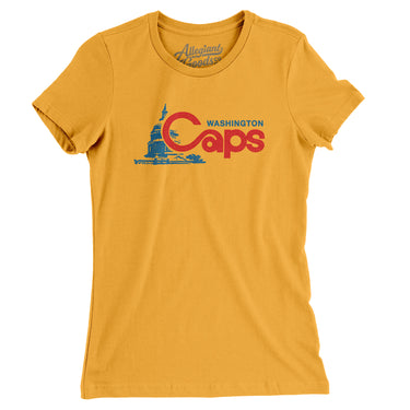 Washington Caps Defunct Basketball Women's T-Shirt-Allegiant Goods Co. Vintage Sports Apparel