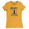 Boston Beacons Soccer Women's T-Shirt-Gold-Allegiant Goods Co. Vintage Sports Apparel