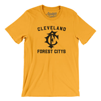 Cleveland Forest Citys Baseball Men/Unisex T-Shirt-Gold-Allegiant Goods Co. Vintage Sports Apparel