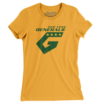 New York Generals Soccer Women's T-Shirt-Allegiant Goods Co. Vintage Sports Apparel