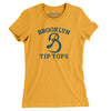 Brooklyn Tip-Tops Baseball Women's T-Shirt-Gold-Allegiant Goods Co. Vintage Sports Apparel