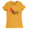 Fort Worth Fire Hockey Women's T-Shirt-Gold-Allegiant Goods Co. Vintage Sports Apparel