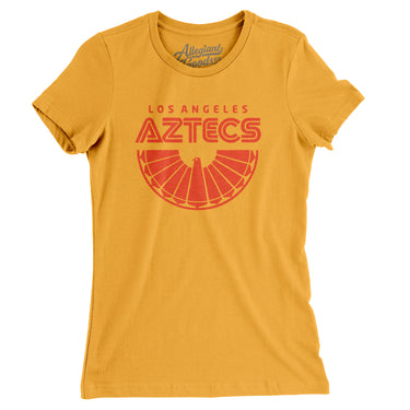 Los Angeles Aztecs Soccer Women's T-Shirt-Allegiant Goods Co. Vintage Sports Apparel