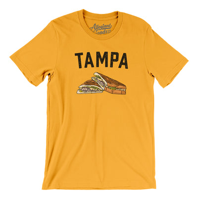 Tampa Cuban Sandwich Men/Unisex T-Shirt-Gold-Allegiant Goods Co. Vintage Sports Apparel