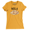 New Orleans Beignets Women's T-Shirt-Gold-Allegiant Goods Co. Vintage Sports Apparel