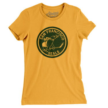 San Francisco Seals Hockey Women's T-Shirt-Allegiant Goods Co. Vintage Sports Apparel