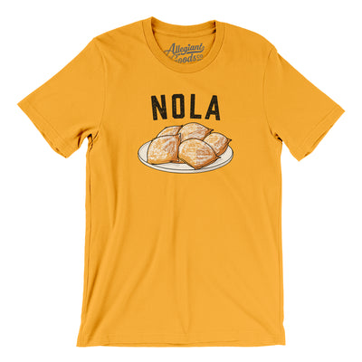 New Orleans Beignets Men/Unisex T-Shirt-Gold-Allegiant Goods Co. Vintage Sports Apparel