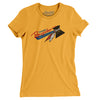 Orlando Renegades Football Women's T-Shirt-Gold-Allegiant Goods Co. Vintage Sports Apparel