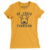 St. Louis Terriers Baseball Women's T-Shirt-Gold-Allegiant Goods Co. Vintage Sports Apparel