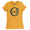 Chicago Feds Baseball Women's T-Shirt-Gold-Allegiant Goods Co. Vintage Sports Apparel