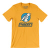 Oakland Invaders Football Men/Unisex T-Shirt-Gold-Allegiant Goods Co. Vintage Sports Apparel