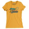 West Palm Tropics Baseball Women's T-Shirt-Gold-Allegiant Goods Co. Vintage Sports Apparel