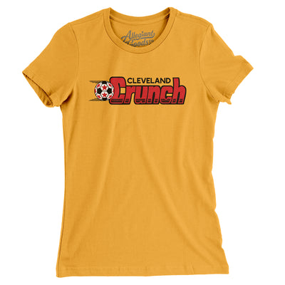 Cleveland Crunch Soccer Women's T-Shirt-Gold-Allegiant Goods Co. Vintage Sports Apparel