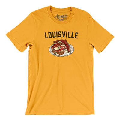 Louisville Hot Brown Men/Unisex T-Shirt-Gold-Allegiant Goods Co. Vintage Sports Apparel