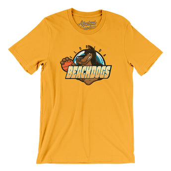 Florida Beachdogs Basketball Men/Unisex T-Shirt-Gold-Allegiant Goods Co. Vintage Sports Apparel