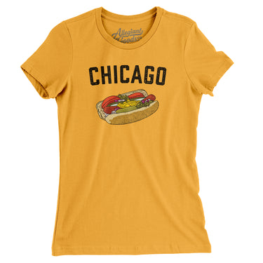 Chicago Style Hot Dog Women's T-Shirt-Allegiant Goods Co. Vintage Sports Apparel