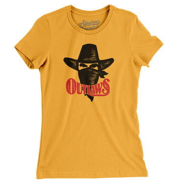 Arizona/Oklahoma Outlaws Football Women's T-Shirt-Allegiant Goods Co. Vintage Sports Apparel