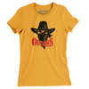 Arizona/Oklahoma Outlaws Football Women's T-Shirt-Gold-Allegiant Goods Co. Vintage Sports Apparel