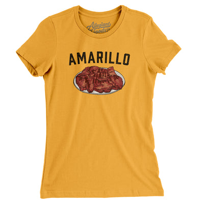 Amarillo Steak Women's T-Shirt-Gold-Allegiant Goods Co. Vintage Sports Apparel