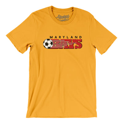 Maryland Bays Soccer Men/Unisex T-Shirt-Gold-Allegiant Goods Co. Vintage Sports Apparel