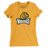 Memphis Mad Dogs Football Women's T-Shirt-Gold-Allegiant Goods Co. Vintage Sports Apparel