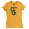 Pittsburgh Gladiators Arena Football Women's T-Shirt-Gold-Allegiant Goods Co. Vintage Sports Apparel