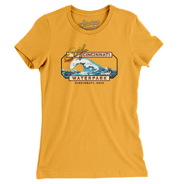 Surf Cincinnati Amusement Park Women's T-Shirt-Allegiant Goods Co. Vintage Sports Apparel