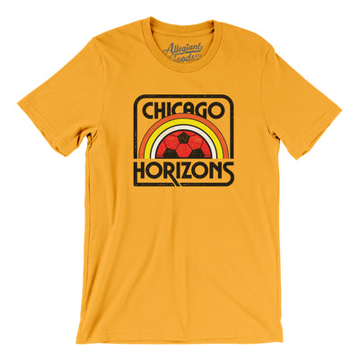 Chicago Horizons Soccer Men/Unisex T-Shirt-Gold-Allegiant Goods Co. Vintage Sports Apparel