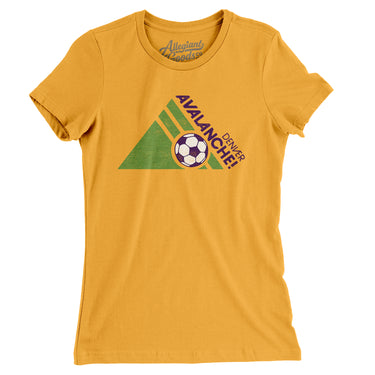 Denver Avalanche Soccer Women's T-Shirt-Allegiant Goods Co. Vintage Sports Apparel