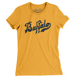 Buffalo Blues Baseball Women's T-Shirt-Allegiant Goods Co. Vintage Sports Apparel