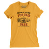 Chain of Rocks Amusement Park Women's T-Shirt-Gold-Allegiant Goods Co. Vintage Sports Apparel