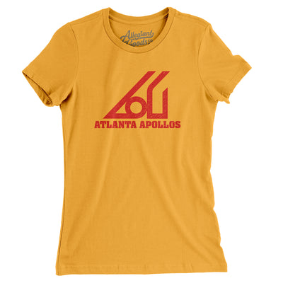 Atlanta Apollos Soccer Women's T-Shirt-Gold-Allegiant Goods Co. Vintage Sports Apparel