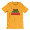 California State Flag Men/Unisex T-Shirt-Gold-Allegiant Goods Co. Vintage Sports Apparel