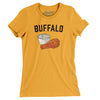 Buffalo Chicken Wings Women's T-Shirt-Gold-Allegiant Goods Co. Vintage Sports Apparel
