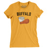 Buffalo Chicken Wings Women's T-Shirt-Gold-Allegiant Goods Co. Vintage Sports Apparel