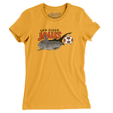 San Diego Jaws Soccer Women's T-Shirt-Allegiant Goods Co. Vintage Sports Apparel