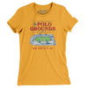 Polo Grounds Stadium Women's T-Shirt-Gold-Allegiant Goods Co. Vintage Sports Apparel