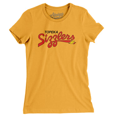 Topeka Sizzlers Basketball Women's T-Shirt-Allegiant Goods Co. Vintage Sports Apparel