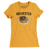 Rochester Garbage Plate Women's T-Shirt-Gold-Allegiant Goods Co. Vintage Sports Apparel