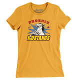 Phoenix Mustangs Hockey Women's T-Shirt-Allegiant Goods Co. Vintage Sports Apparel