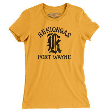 Fort Wayne Kekiongas Baseball Women's T-Shirt-Allegiant Goods Co. Vintage Sports Apparel